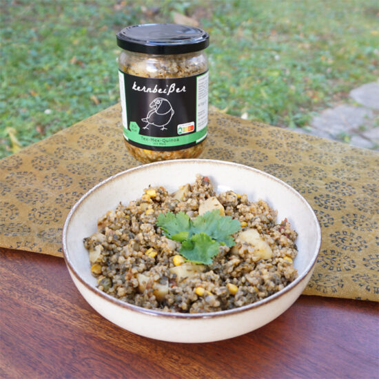 Tex-Mex-Quinoa Produkt Kombo von Kernbeißer - vegane Fertiggerichte in Wien